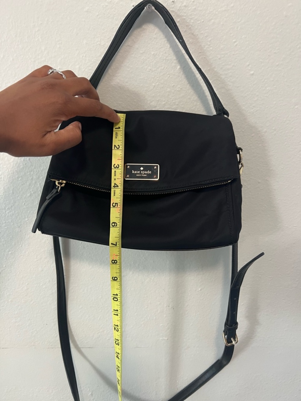 Kate Spade Black Nylon Shoulder Bag Crossbody Miri - Picture 9 of 9